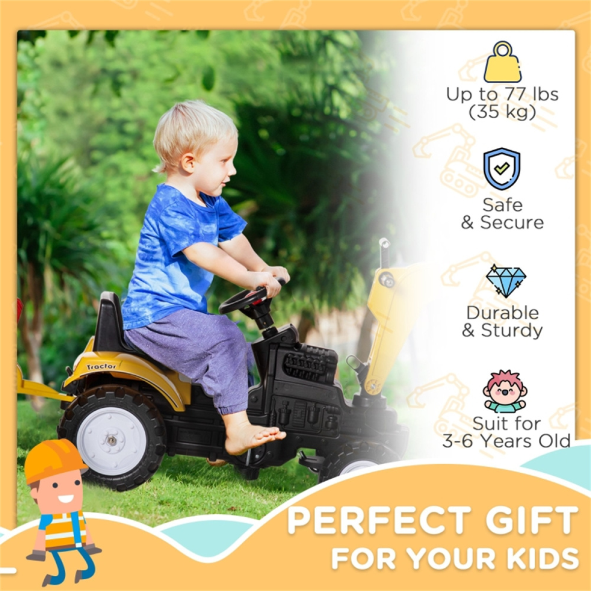 cortex-london-york-builder-kids-ride-on-construction-car-yellow