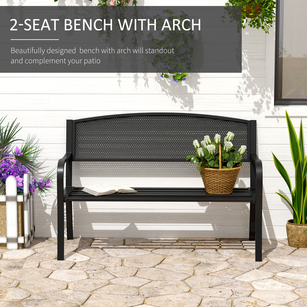 cortex-london-windsor-black-steel-garden-bench-for-two