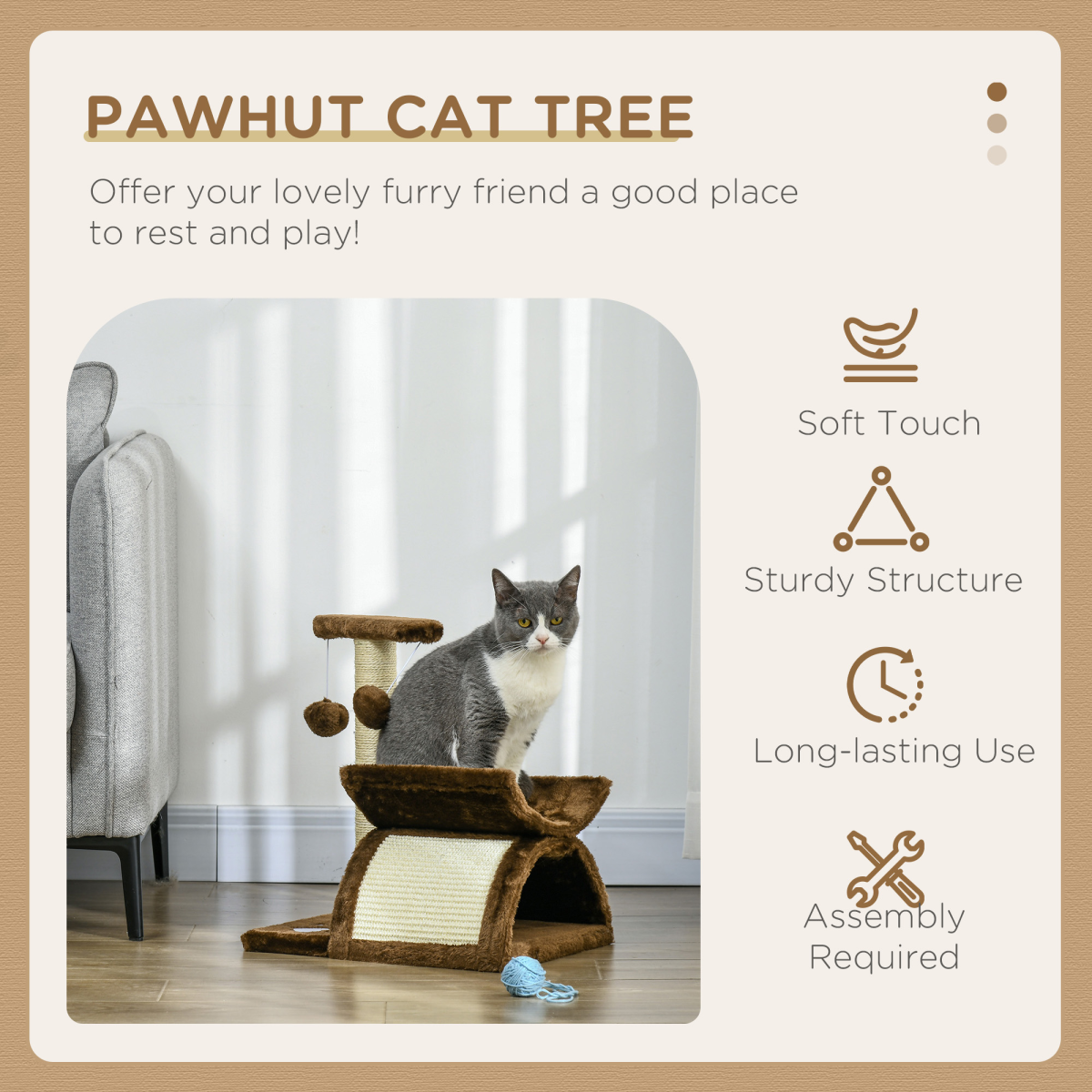 cortex-london-york-plush-cat-tree-scratcher-tunnel-play-centre