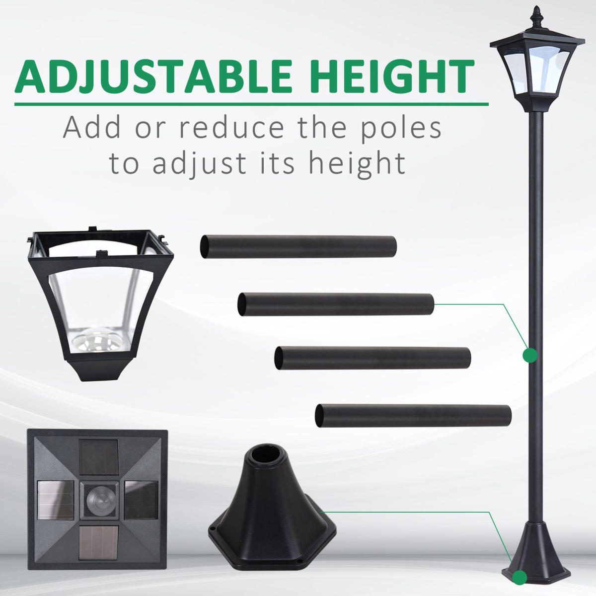 cortex-london-windsor-solar-led-garden-post-lamp-black