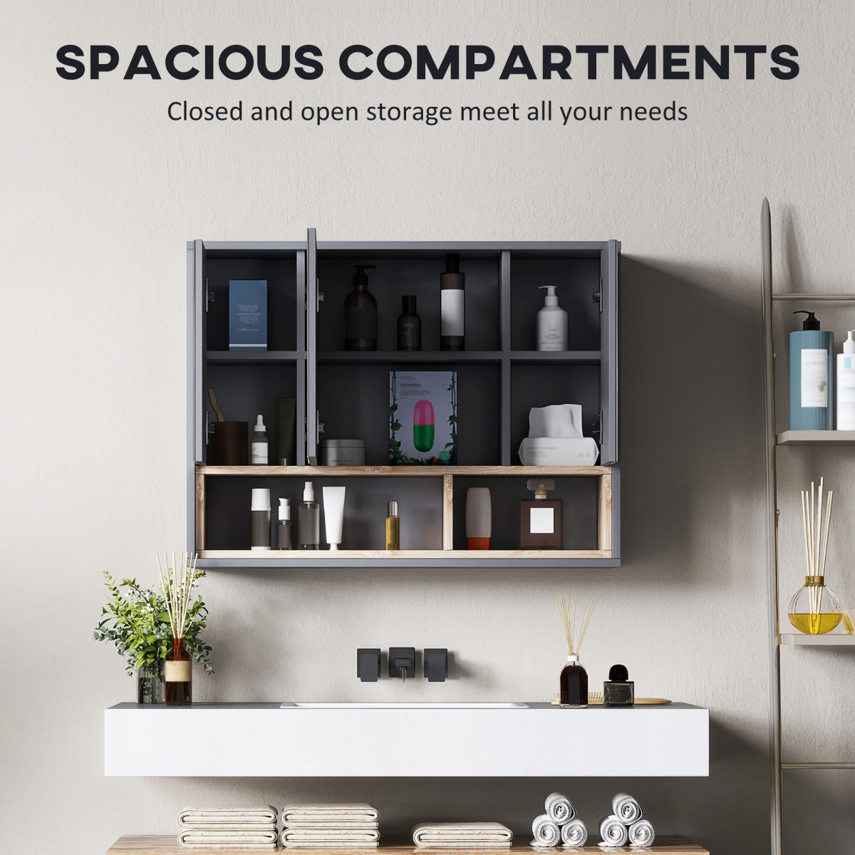 cortex-london-windsor-grey-wall-mounted-mirrored-bathroom-cabinet-mdf-glass-eight-compartment-storage-shelves