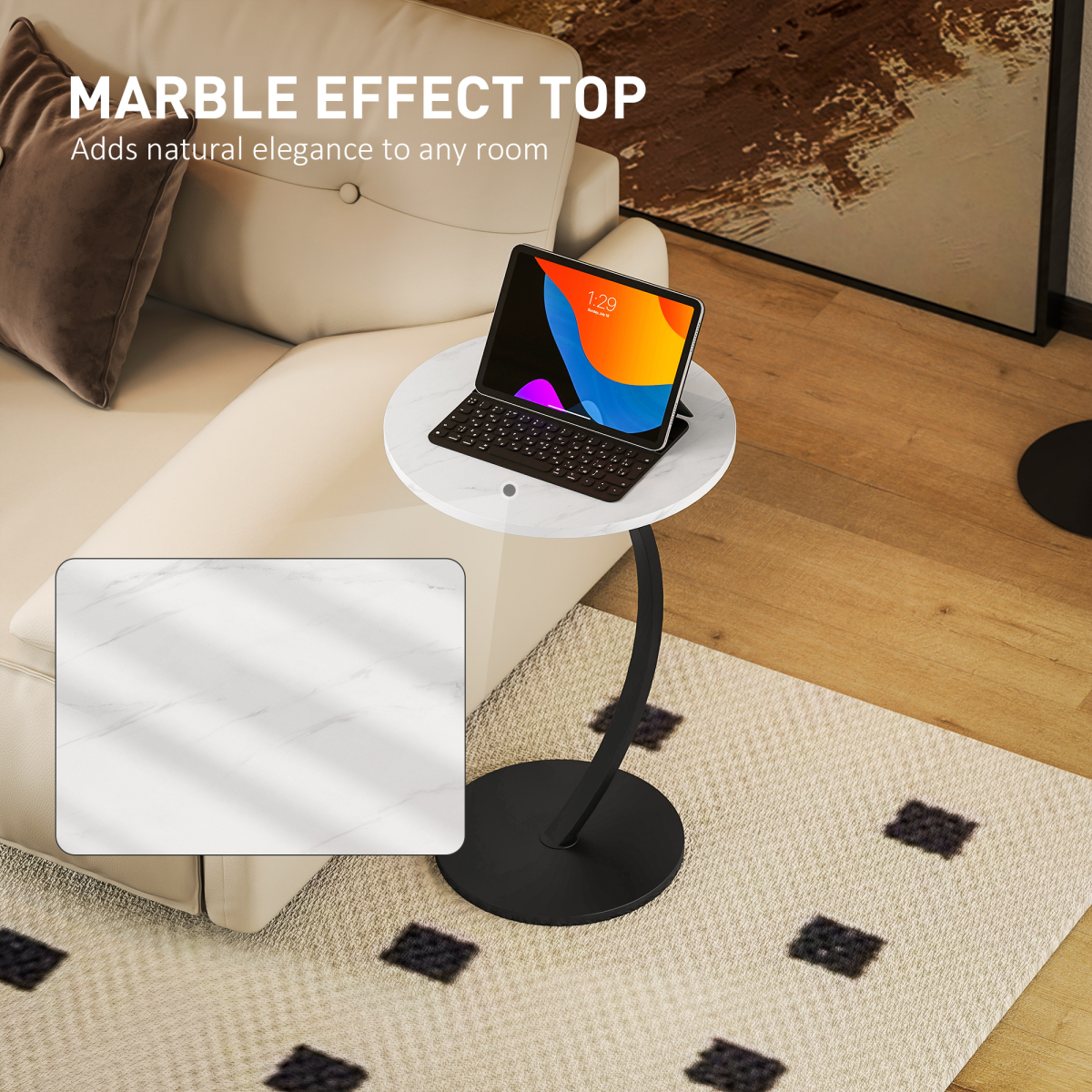 cortex-london-kensington-marble-effect-c-shaped-side-table-white