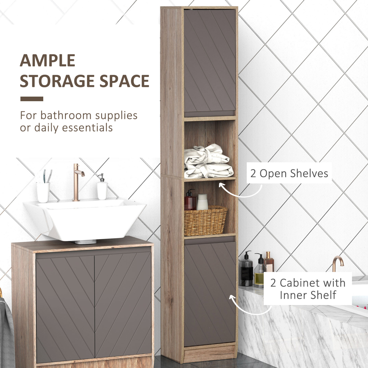 cortex-london-windsor-slimline-storage-cabinet-170cm-two-cupboards-open-compartment