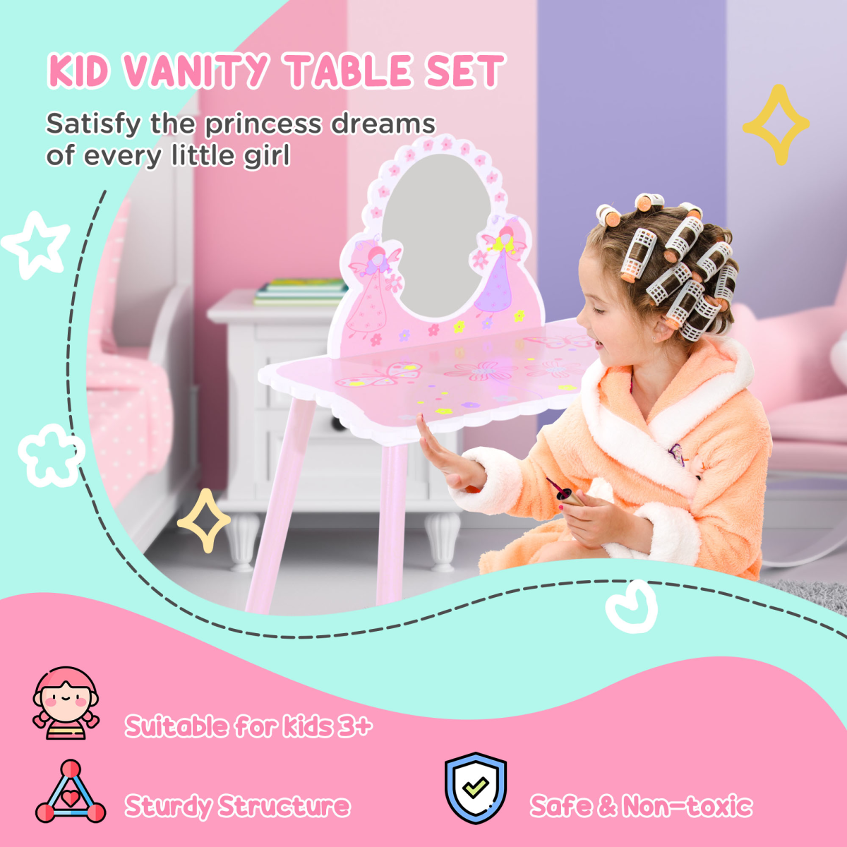 cortex-london-windsor-girls-pink-dressing-table-make-up-play-set-with-chair-and-mirror