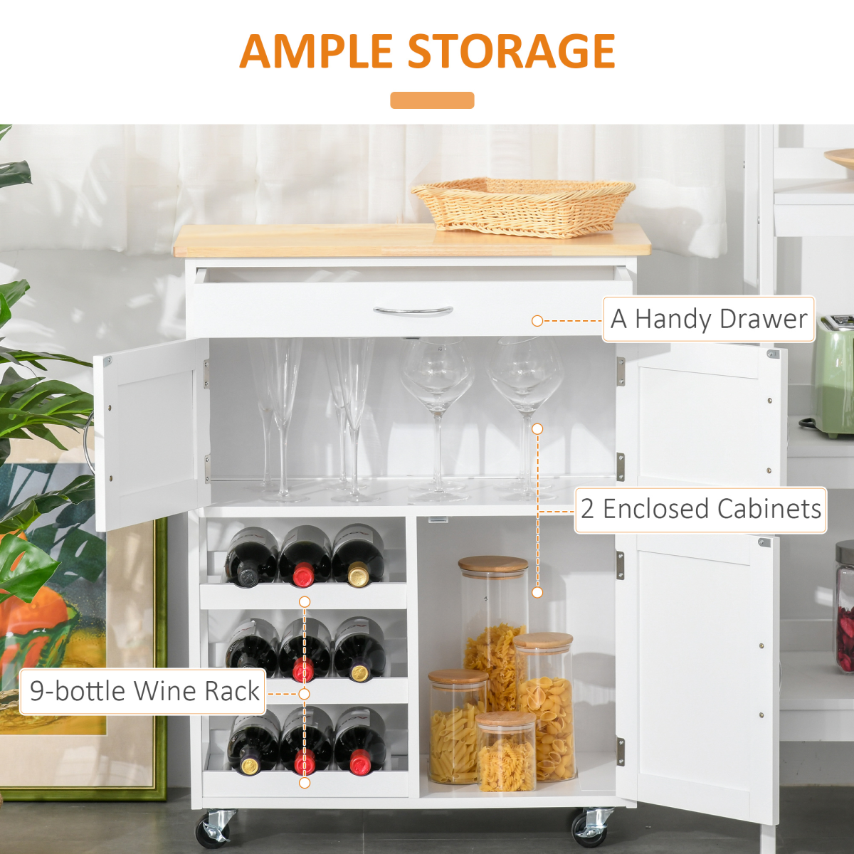 cortex-london-york-white-kitchen-trolley-9-bottle-wine-rack-drawer-rubberwood-countertop