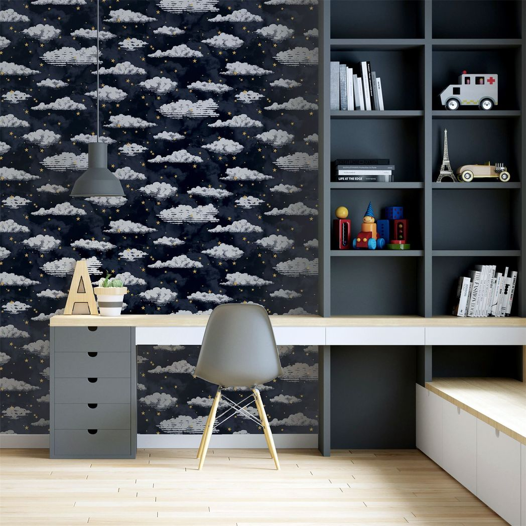cortex-london-windsor-stars-and-clouds-navy-wallpaper