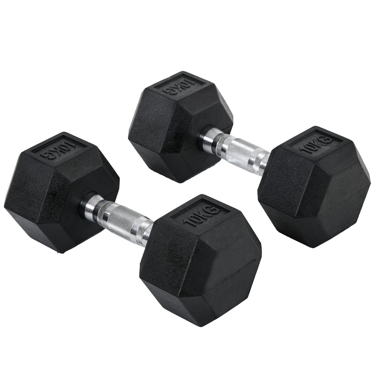 cortex-london-york-hexagonal-dumbbells-2x10kg-home-fitness-homcom