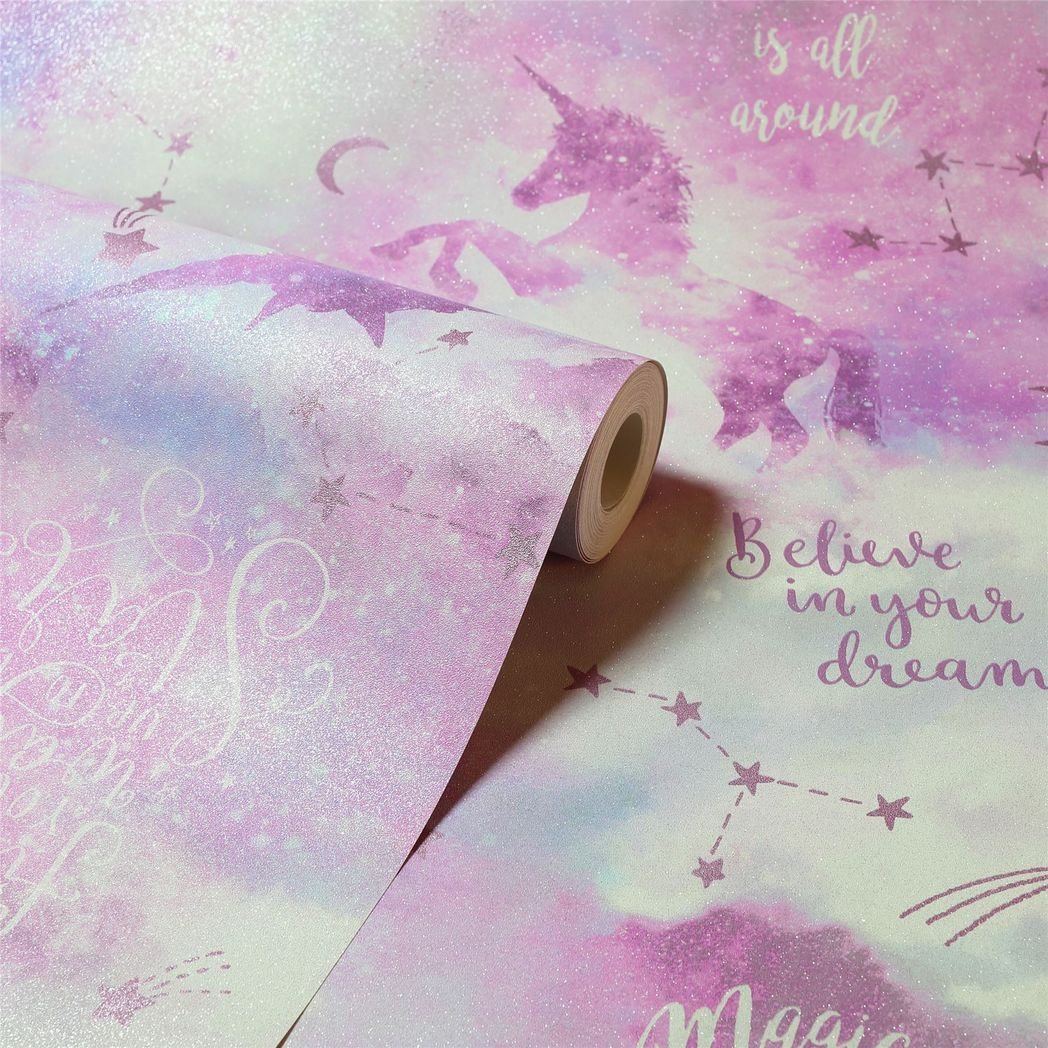 cortex-london-galaxy-unicorn-blush-multi-wallpaper-soft-glitter-vinyl