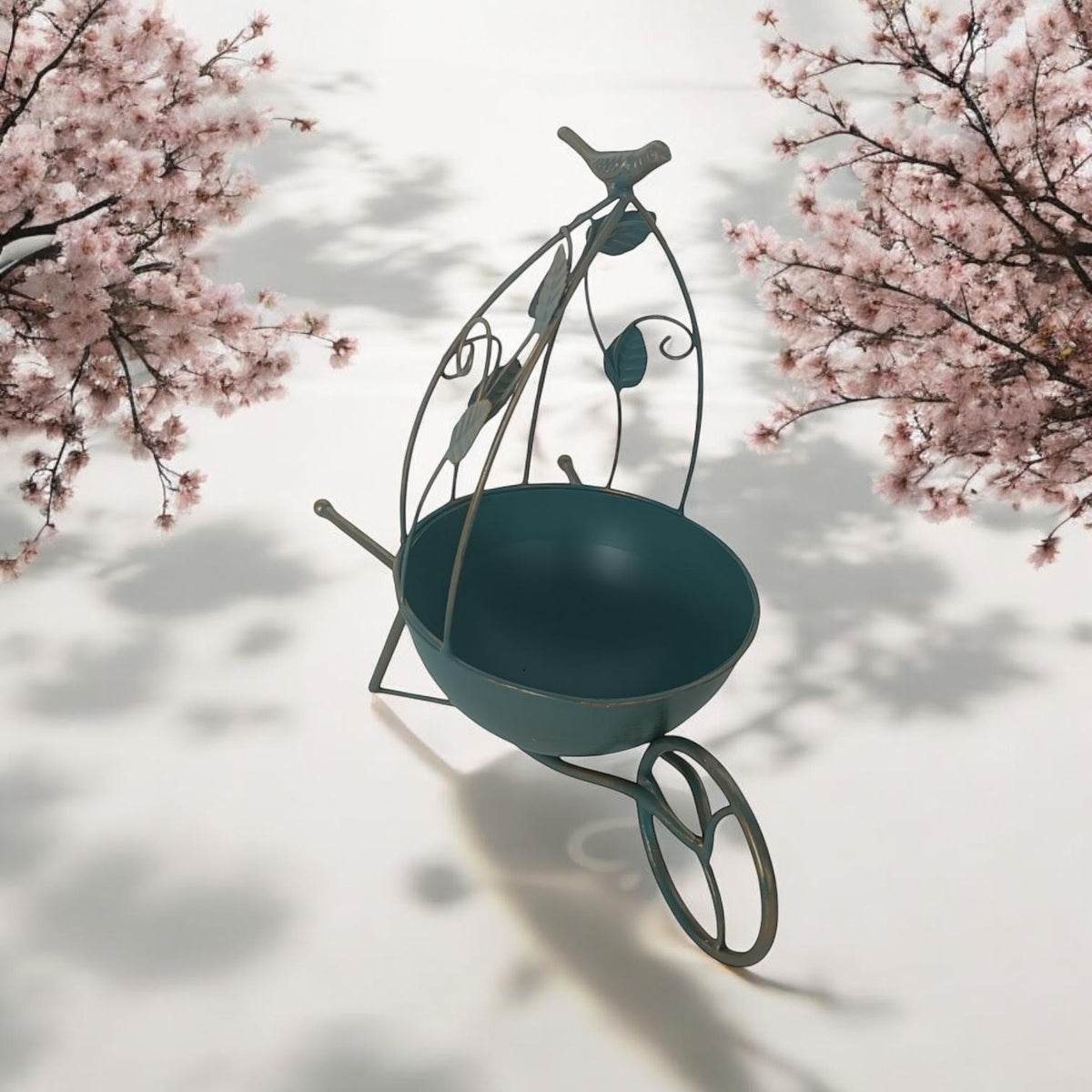 cortex-london-kensington-blue-36cm-metal-garden-planter