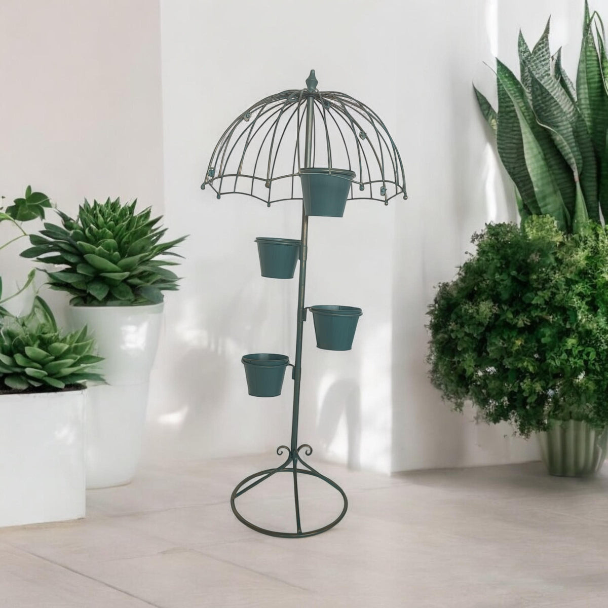 cortex-london-windsor-blue-130cm-metal-garden-planter