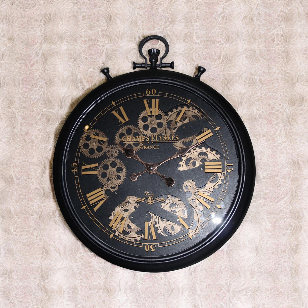cortex-london-westminster-black-gold-60cm-roman-numeral-moving-gears-wall-clock