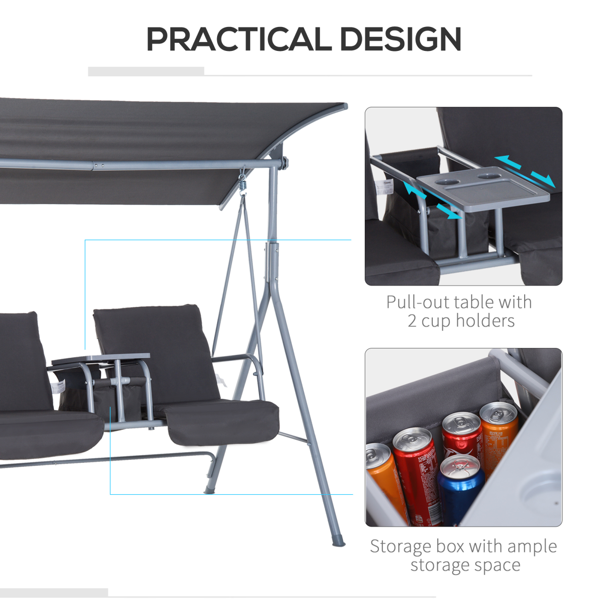 cortex-london-windsor-steel-frame-2-seater-swing-chair-table-grey