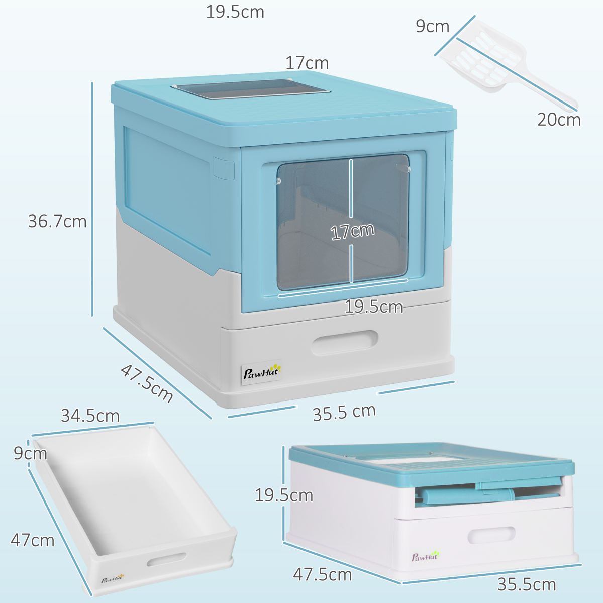 cortex-london-york-hooded-cat-litter-box-light-blue-white-with-scoop