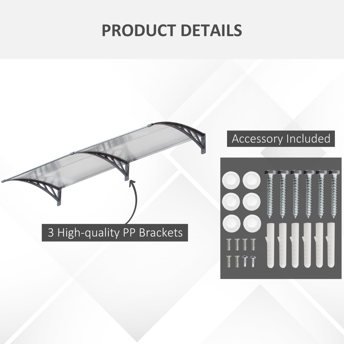 cortex-london-windsor-clear-polycarbonate-door-canopy-outdoor-rain-shelter