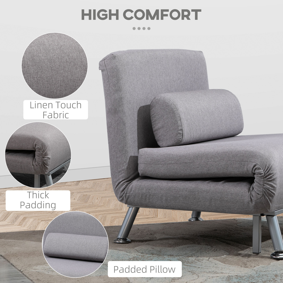 cortex-london-kensington-grey-linen-upholstered-single-sofa-bed