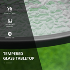 cortex-london-kensington-106cm-round-garden-dining-table-tempered-glass-steel-frame