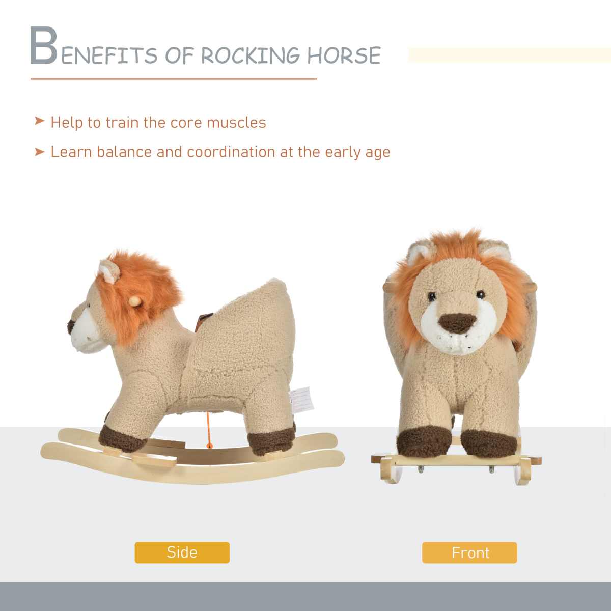 cortex-london-windsor-kids-rocking-lion-plush-ride-on-seat-sound-button-wood-base-seat-belt