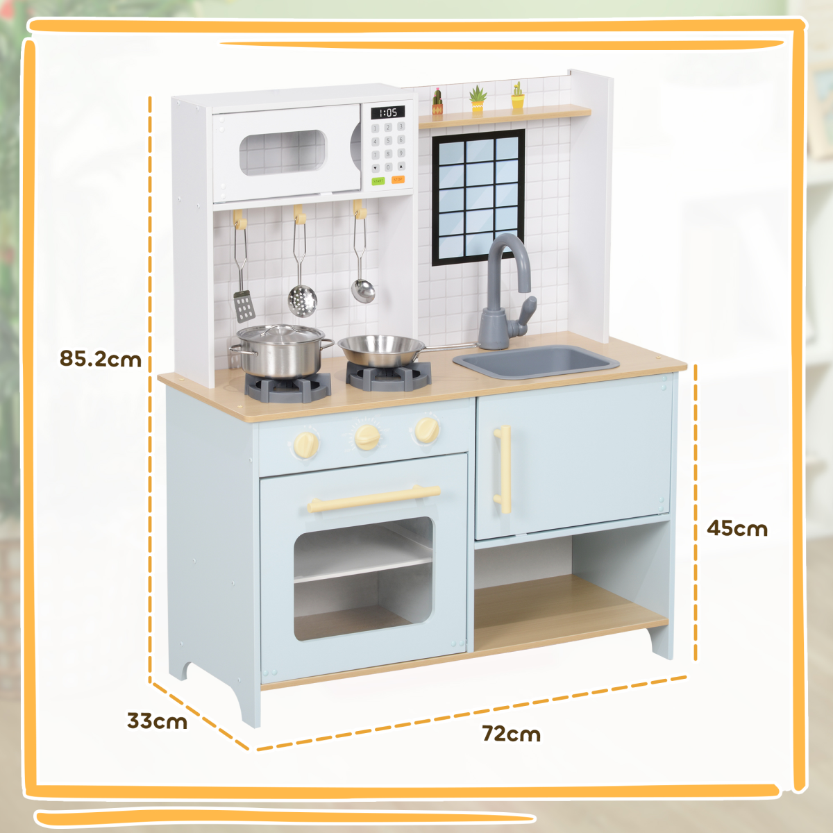 cortex-london-windsor-kids-play-kitchen-blue-white-light-sound-stove