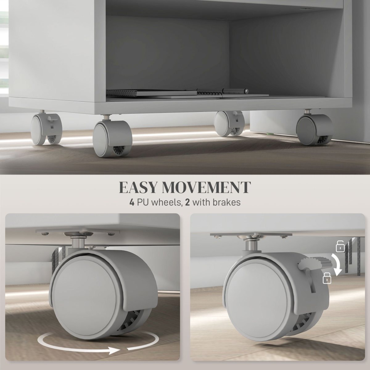 cortex-london-windsor-white-printer-stand-storage-cart-on-wheels