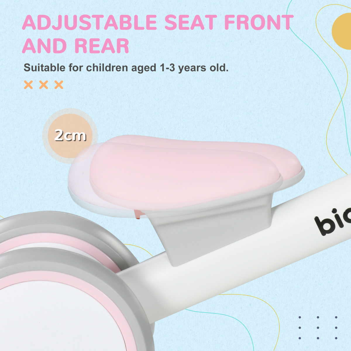 cortex-london-windsor-kids-balance-bike-pink-adjustable-seat