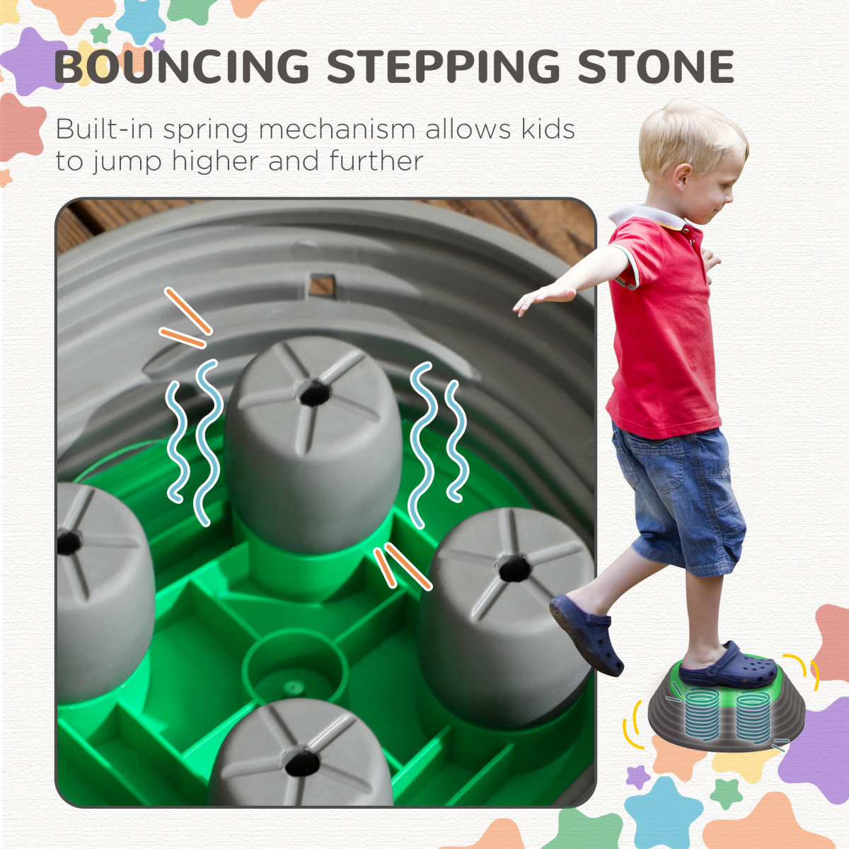 cortex-london-windsor-kids-balance-stepping-stones-11-piece-multicoloured