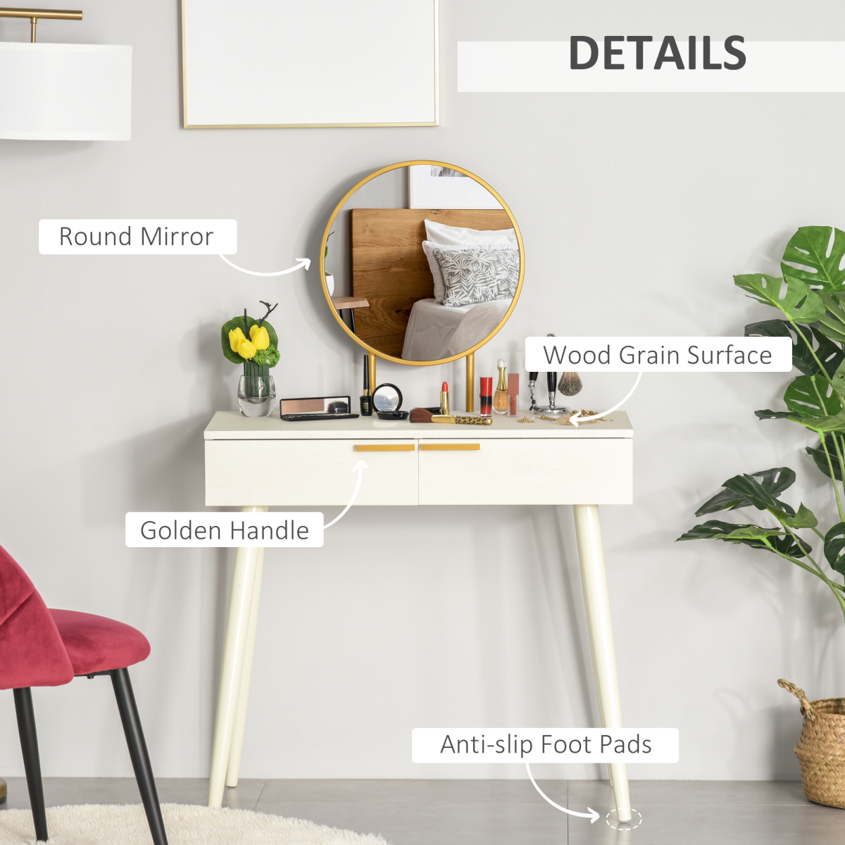 cortex-london-windsor-modern-white-dressing-table-two-drawers-round-mirror