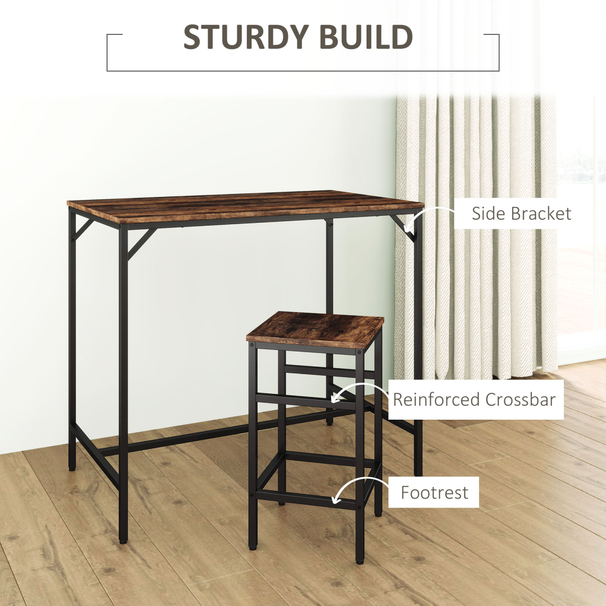 cortex-london-bristol-industrial-dining-bar-table-four-stools-black-brown