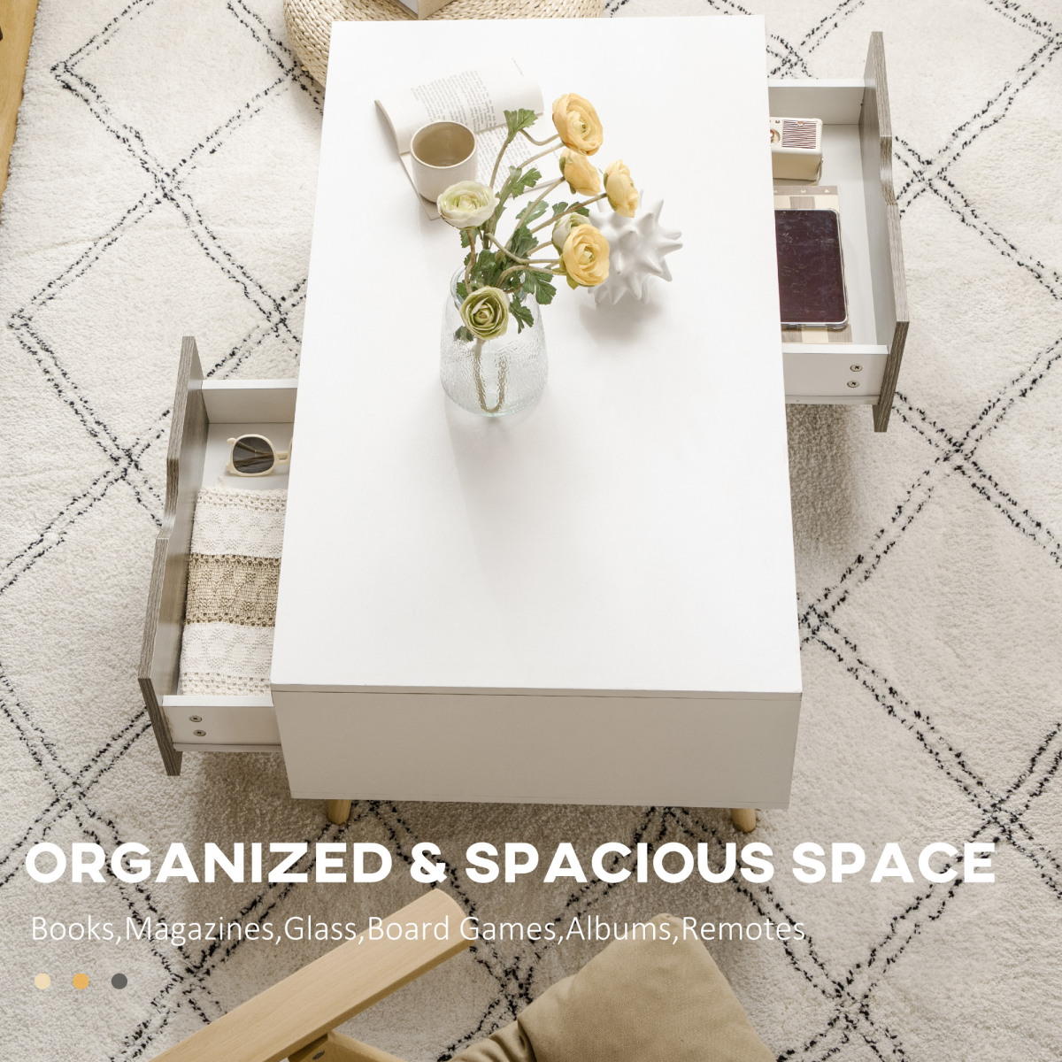 cortex-london-york-white-coffee-table-storage-shelves-two-drawers-wood-effect
