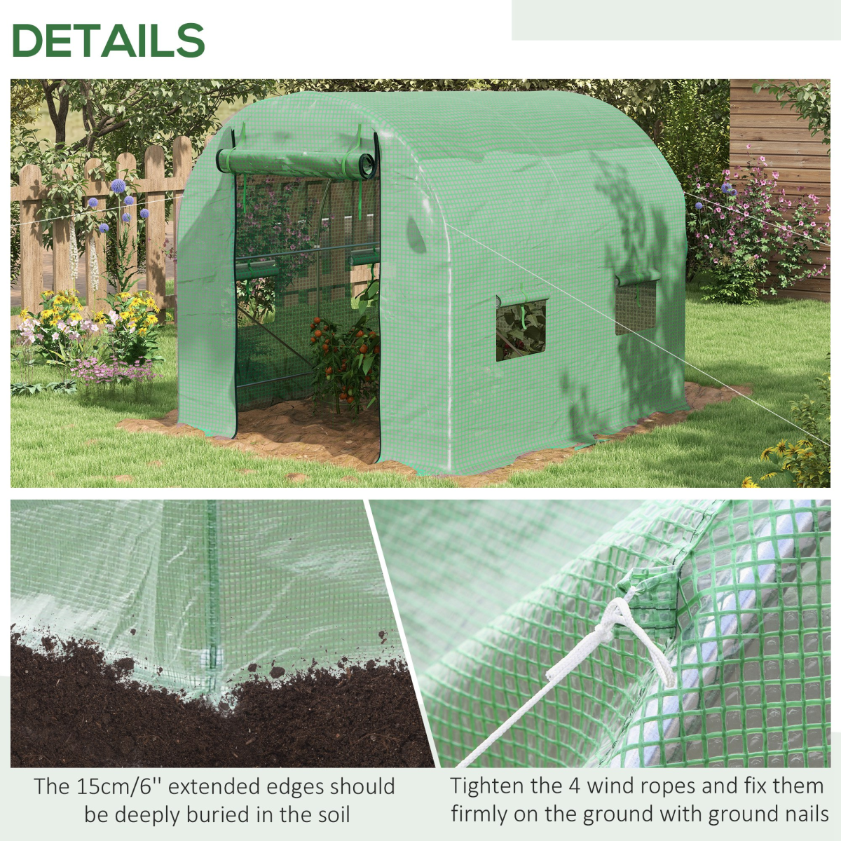 cortex-london-windsor-walk-in-polytunnel-greenhouse-steel-frame-roll-up-door-green