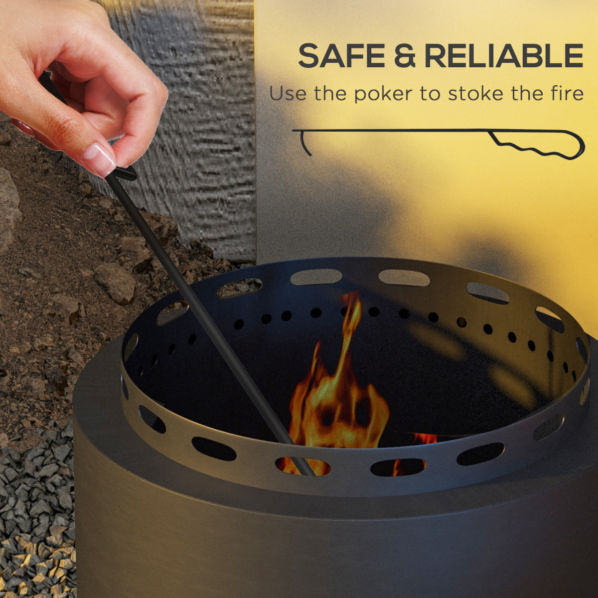 cortex-london-windsor-smokeless-wood-burning-metal-fire-pit-black