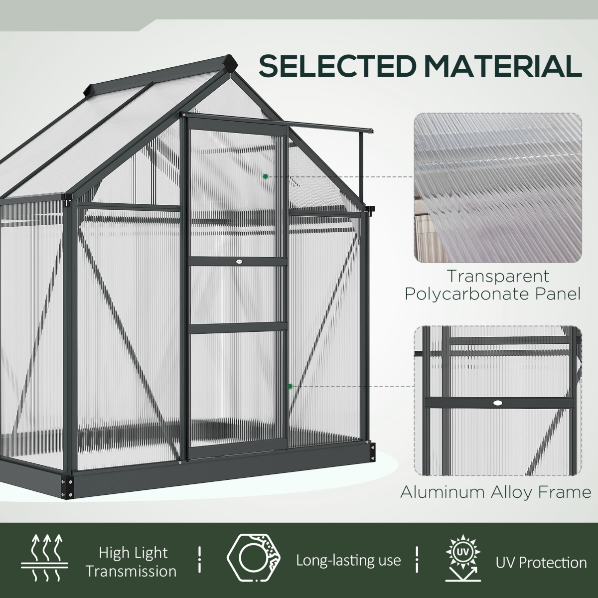 cortex-london-kensington-aluminium-polycarbonate-garden-greenhouse-6-x-4ft-sliding-door