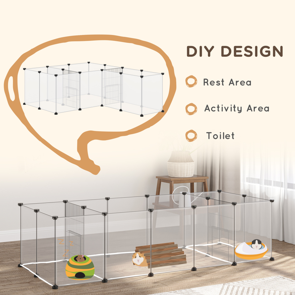 cortex-london-york-18-panel-diy-small-animal-playpen-guinea-pigs-hedgehogs