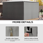4Pk Gazebo Replacement Sidewalls Privacy Panel for Most 3 x 4m Light Grey