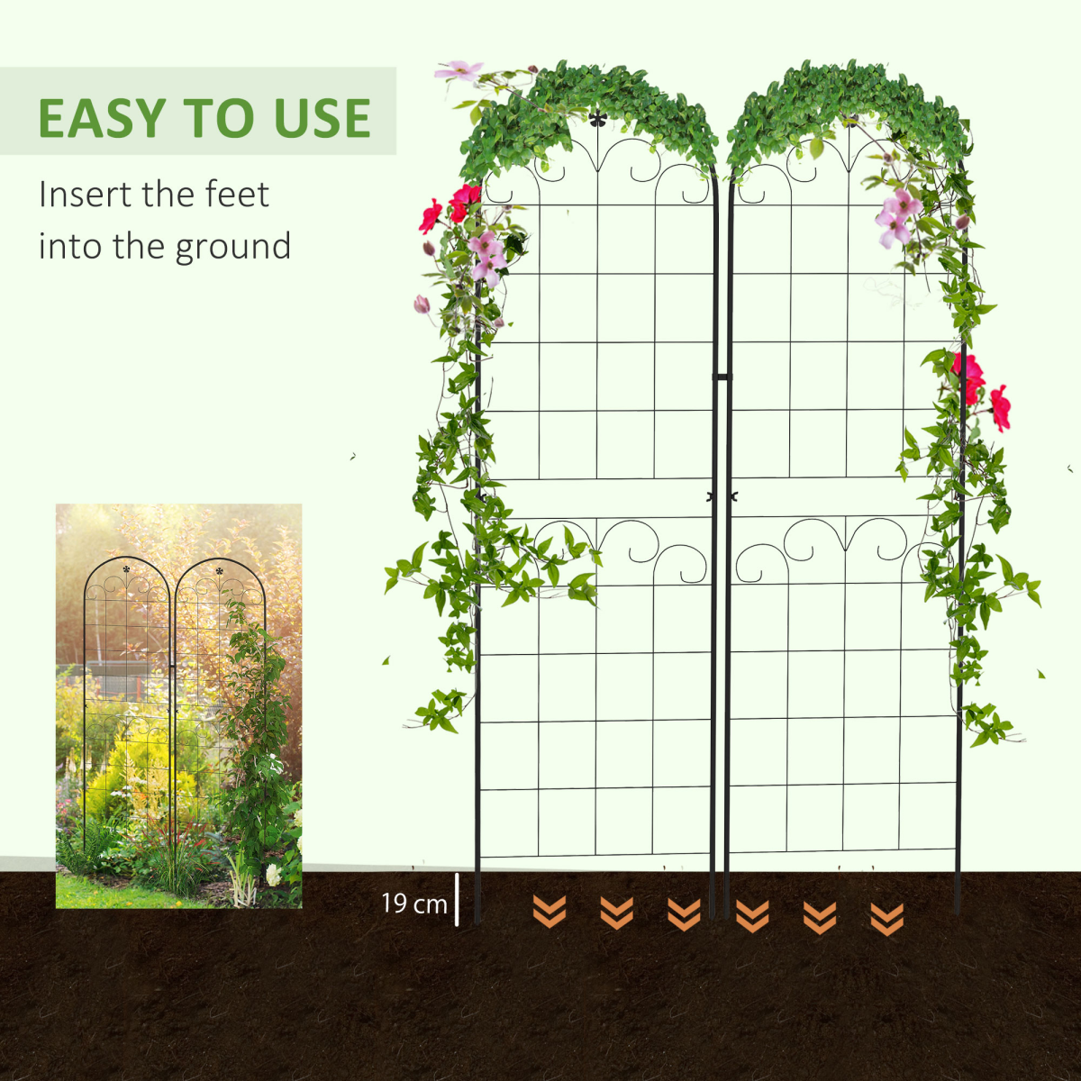 cortex-london-york-floral-metal-trellis-set-of-2-black-steel