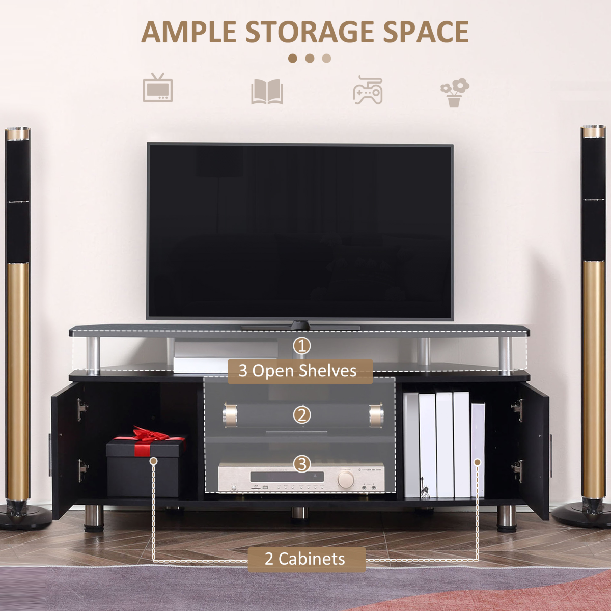 cortex-london-kensington-black-tv-unit-storage-shelves-cupboards