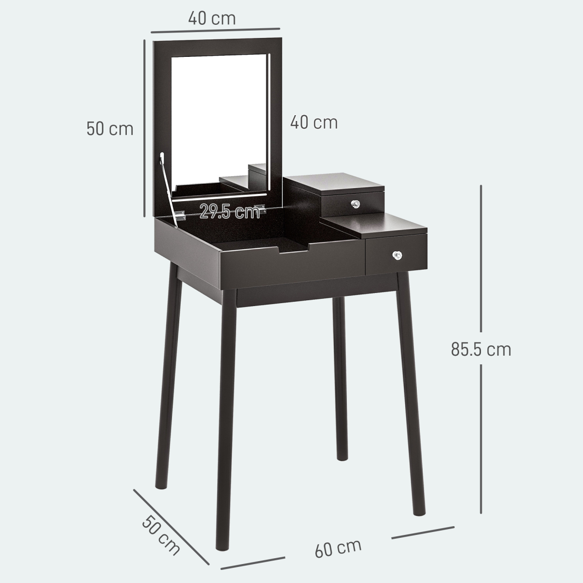 cortex-london-kensington-black-dressing-table-flip-up-mirror-two-drawers