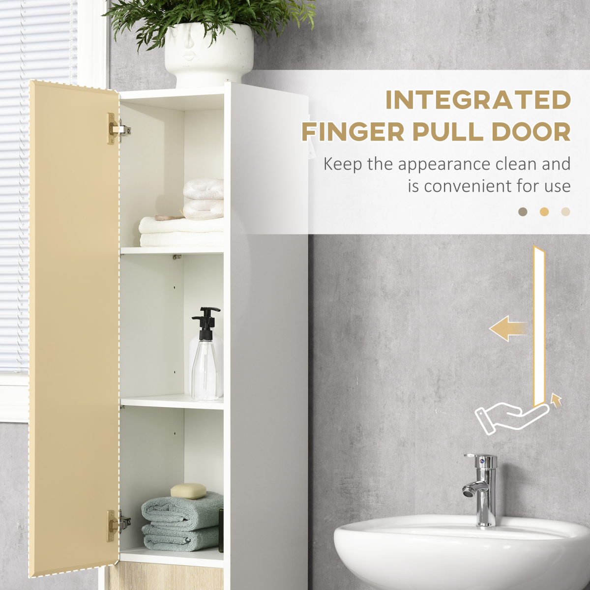 cortex-london-windsor-white-tall-bathroom-cabinet-adjustable-shelves