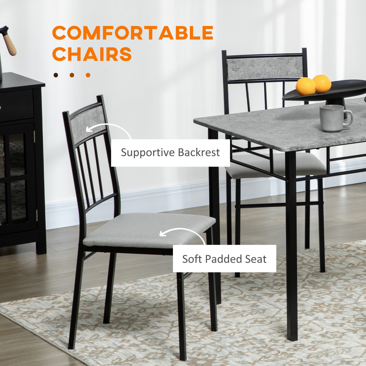 cortex-london-york-five-piece-marble-effect-dining-set-four-chairs
