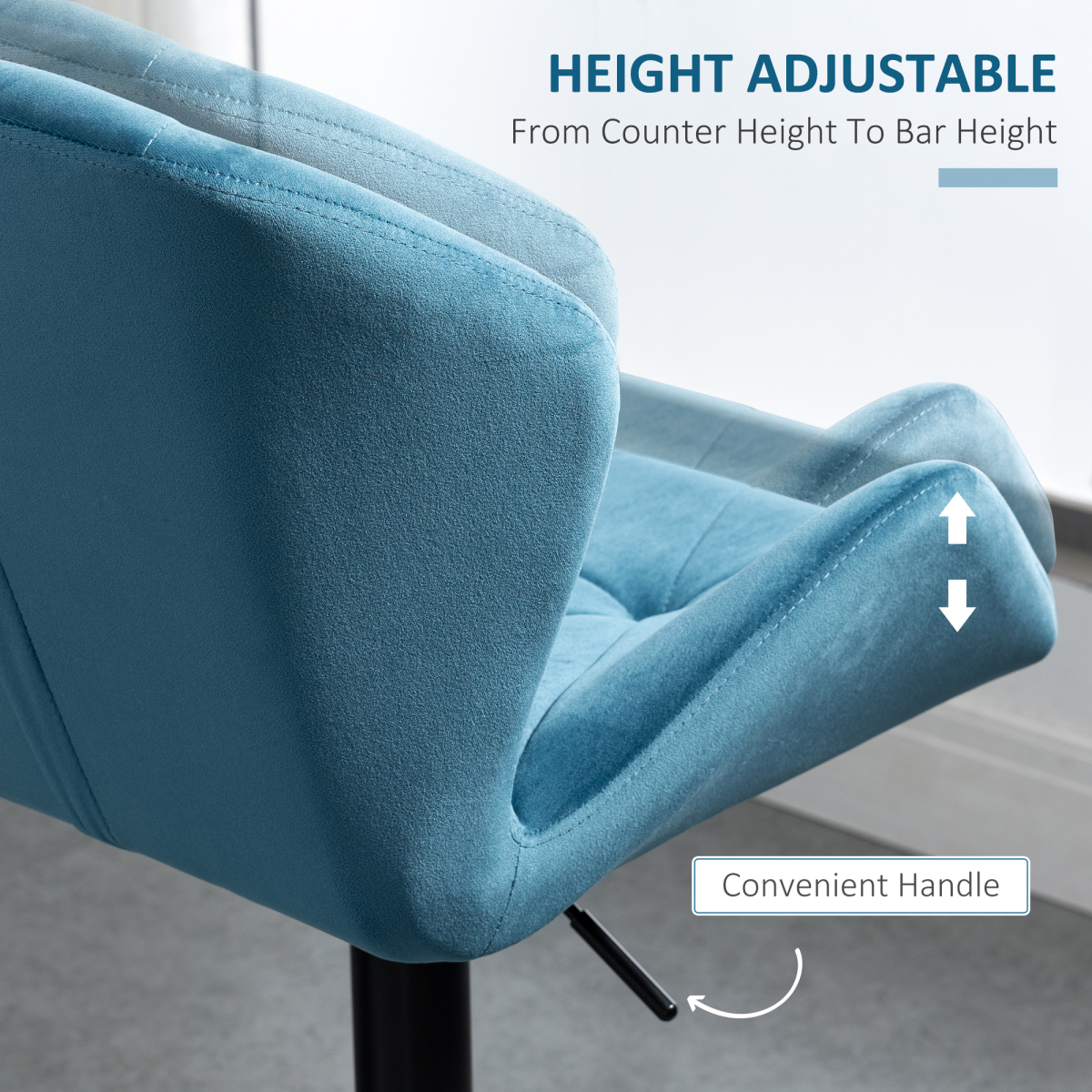 cortex-london-windsor-blue-velvet-touch-bar-stools-set-of-2-metal-base-adjustable-height