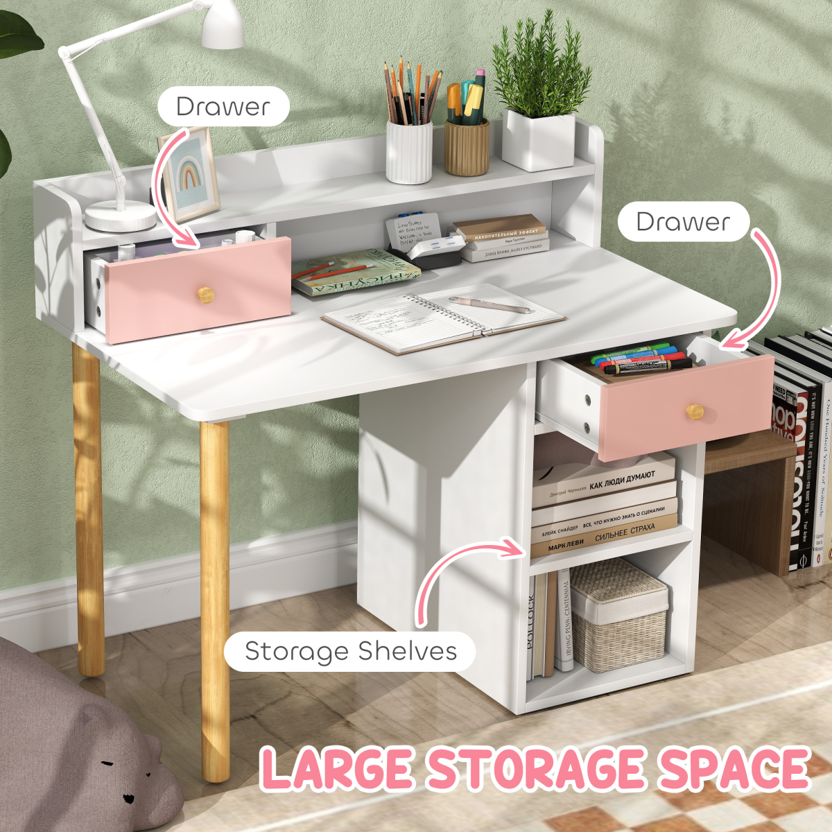 cortex-london-windsor-pink-kids-study-desk-and-chair-set-mdf