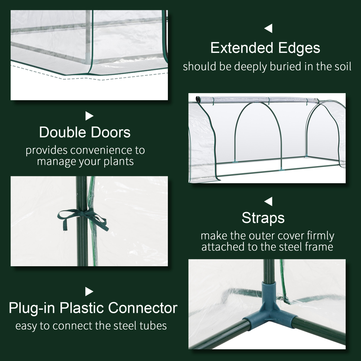 cortex-london-kensington-pvc-greenhouse-tunnel-steel-frame-transparent-250x100x80cm