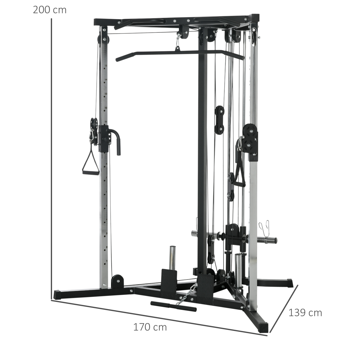 cortex-london-windsor-15-position-home-gym-workout-station-black-steel