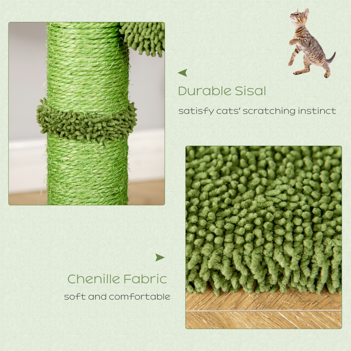 cortex-london-kew-green-cactus-cat-tree-hammock-sisal-scratching-posts
