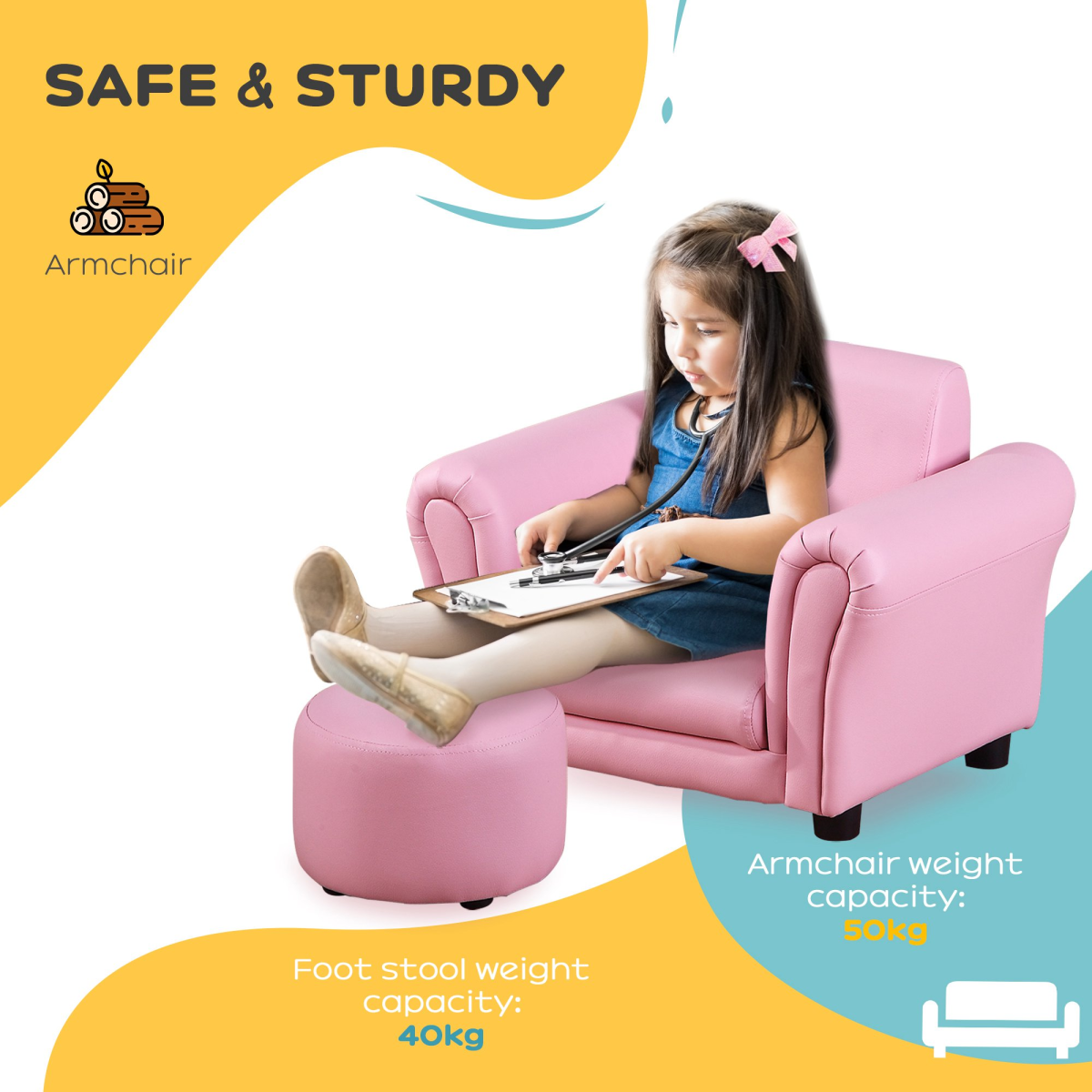 cortex-london-windsor-pink-kids-sofa-armchair-footstool