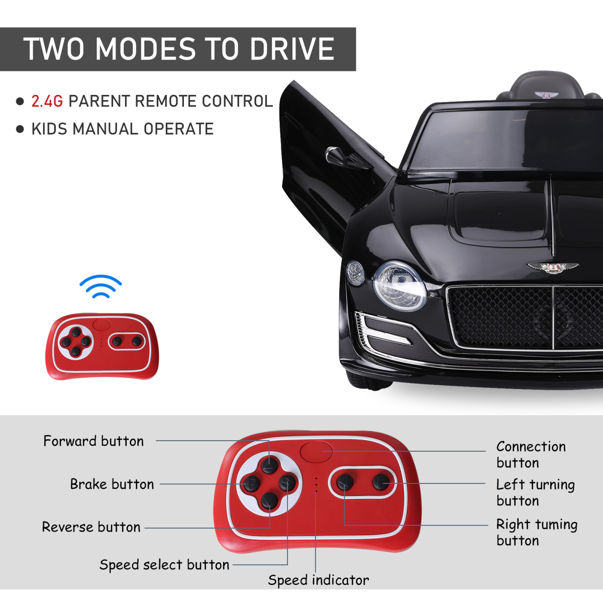 cortex-london-windsor-bentley-style-electric-ride-on-car-black-led-lights-mp3-player-parental-remote-control