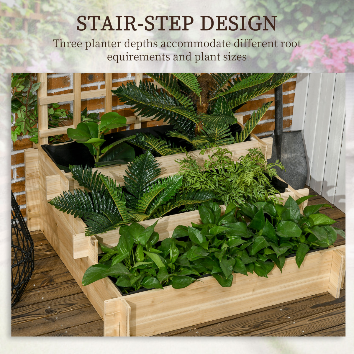 cortex-london-canterbury-three-tier-wooden-garden-planter-with-trellis