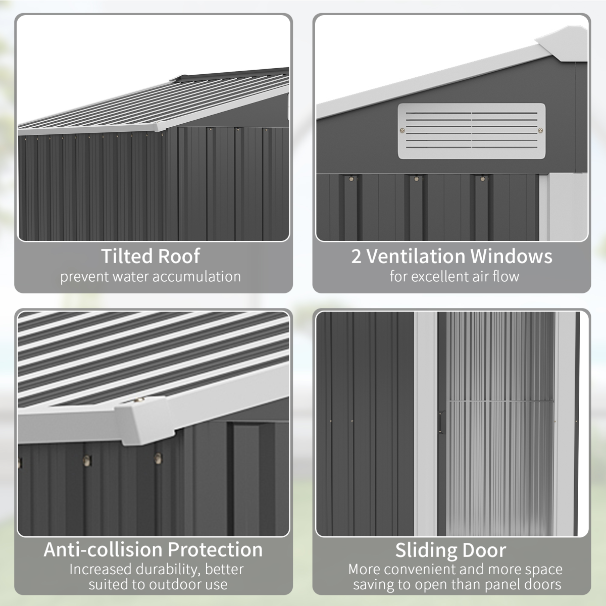 cortex-london-windsor-grey-metal-garden-storage-shed-sliding-door-sloped-roof-four-vents