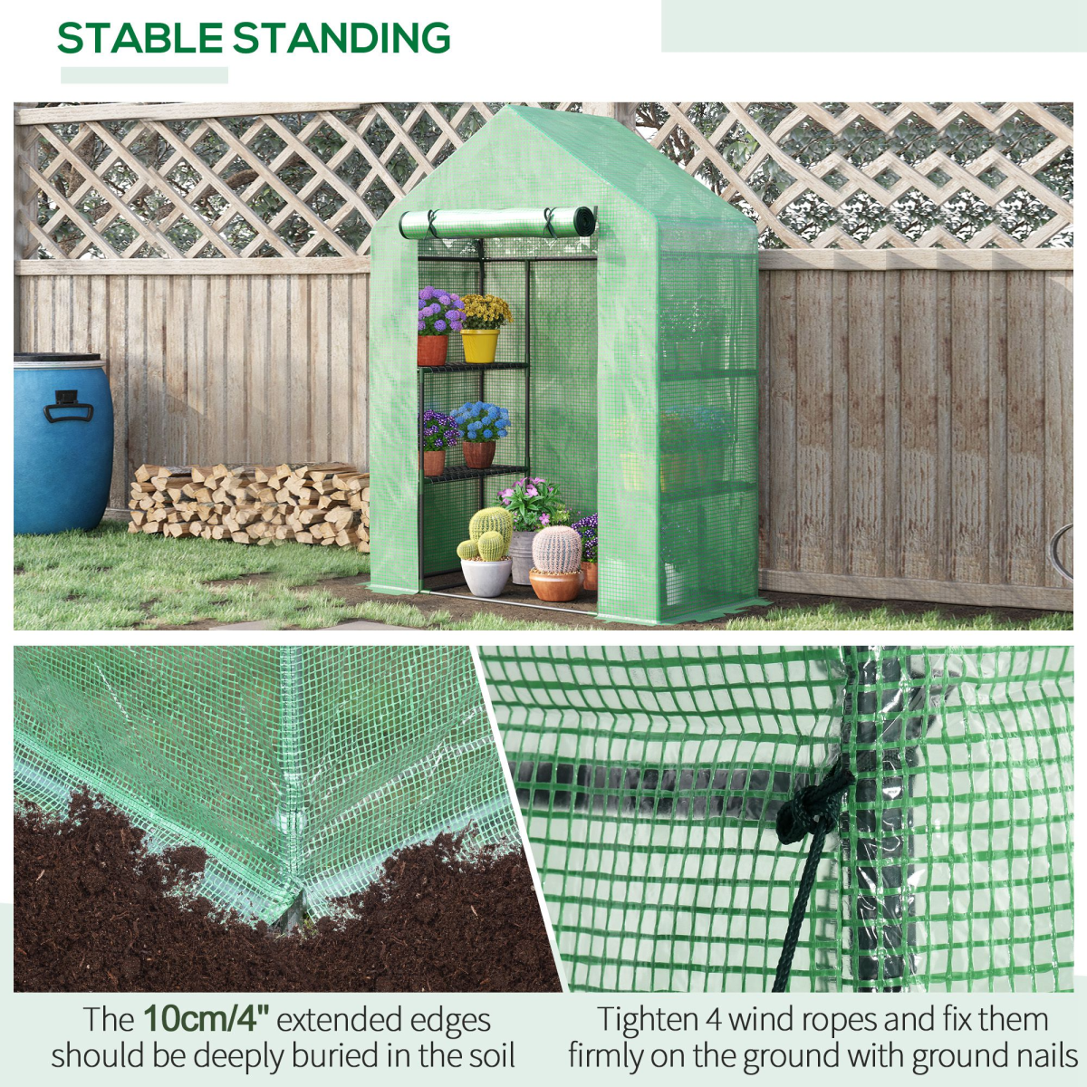 cortex-london-walkin-greenhouse-green-pe-cover-two-tier-shelves