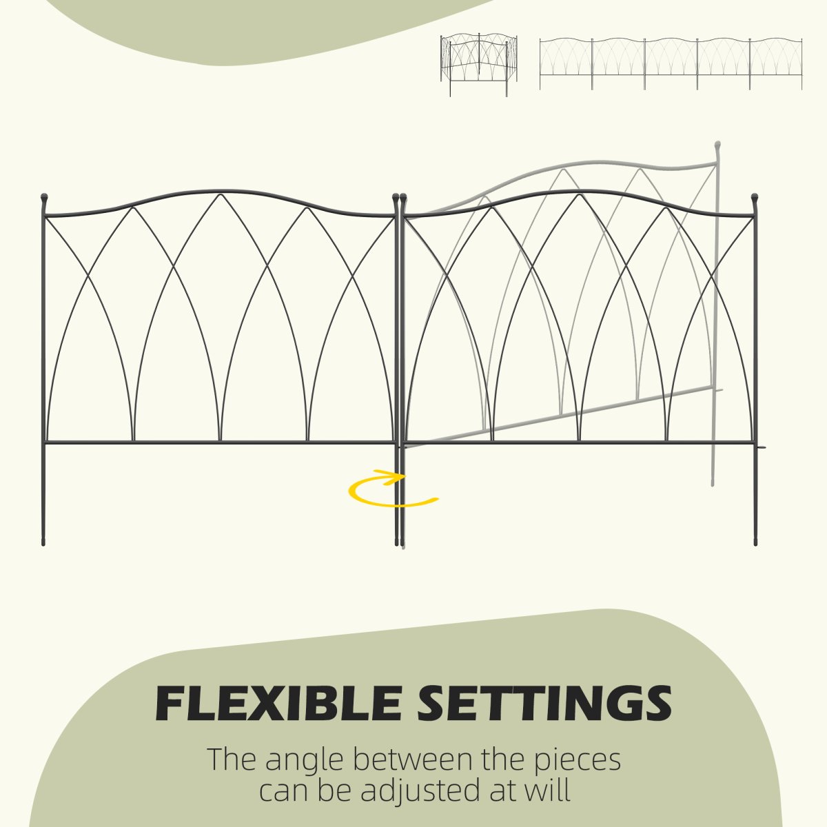 cortex-london-windsor-five-piece-decorative-metal-garden-border-edging-black