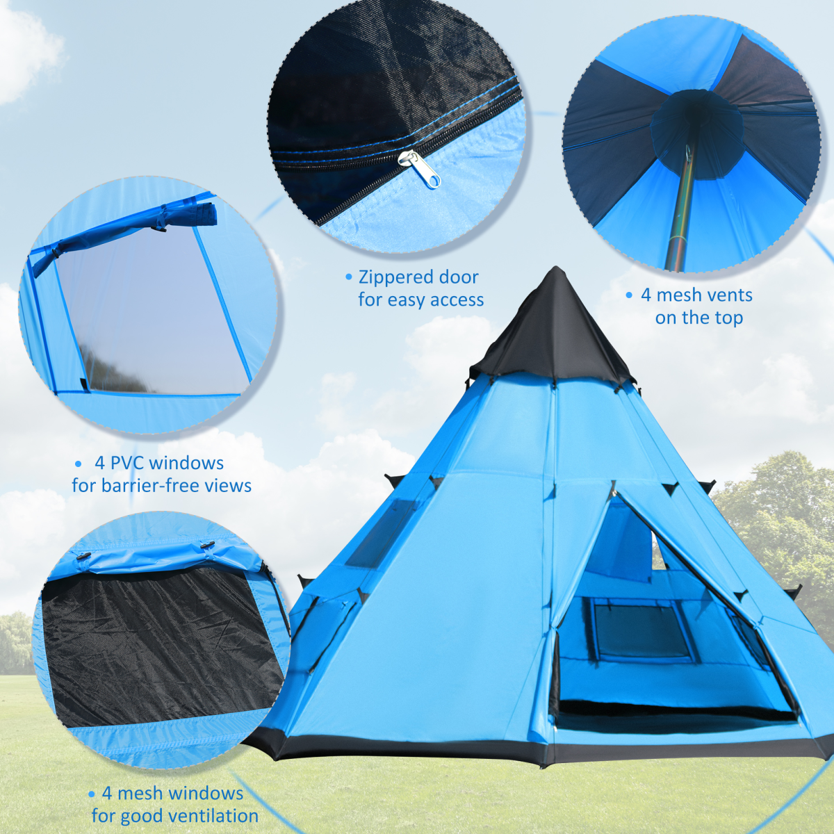 cortex-london-windsor-six-person-tipi-camping-tent-mesh-windows-carrying-bag